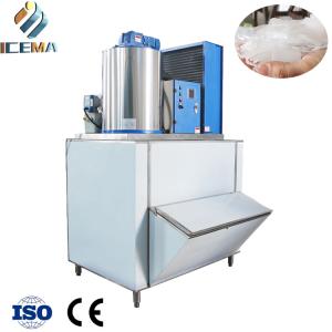 China Commercial Freshwater Flake Ice Machine Small Flake Ice Maker Flake Ice Plant For Hotel Use factory
