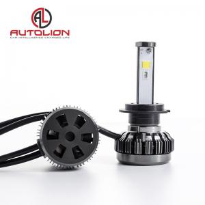 China Pure Aluminum LED Car Headlight , h1 h3 h4 h7 H8 H9 h11 LED Headlamp Color Changeable factory