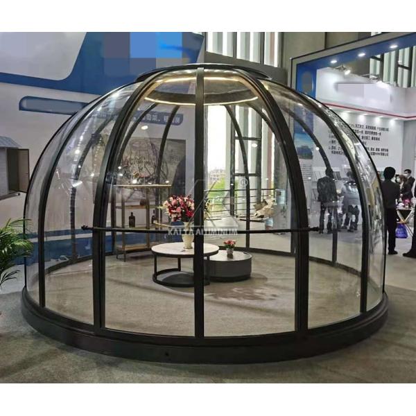 China Camping Round Dome Large Aluminum Profiles Weather Resistant factory