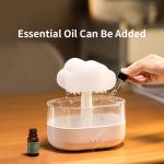 HOMEFISH Rain Drop Aromatherapy Machine With Colorful Gradient Atmosphere Light