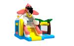 Colorful Cute Pink Flamingo Themed Inflatable Combos For Home Backyard