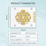 RGBWC Five Color 180W High CRI 95 LED COB Chip 40X50MM LED Chip For Stage Light/