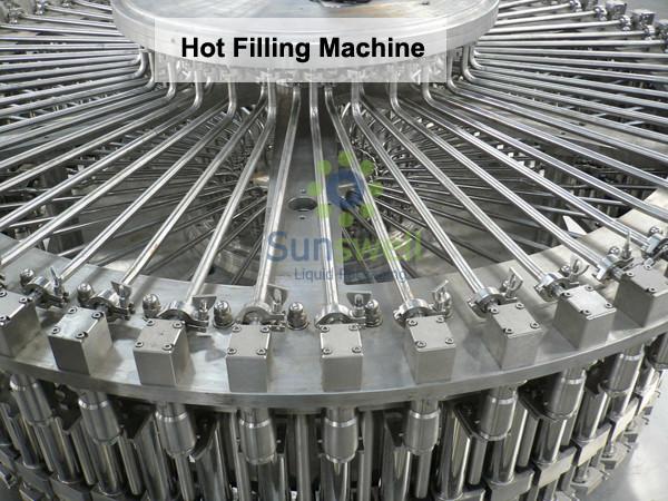 China Bottled Heat-resistant Hot Filling Machine , Juice Drink Production Line factory