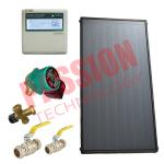 Hot Water Heating Flat Plate Solar Collector Blue Titanium Absorber Coating