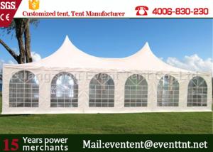 China Adjustable Heavy Duty Tents White , High Peak Pole Tent For Large event party, hotel factory