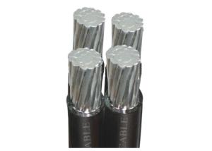China Professional 0.6KV / 1KV Aerial Bundled Cables , Quadruplex Service Drop Cable factory