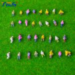 1:200 scale model ABS plastic painted people 0.9cm for model building materials