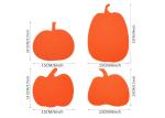 Diy 1pc/Bag Felt Halloween Decoration Pumpkin Face Stickers