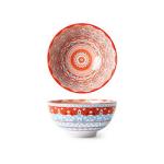 Colorful Soup Ceramic Bowl , Porcelain Bowl Microwave Safe With Custom Logo