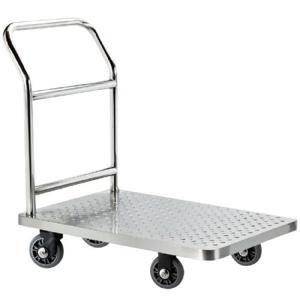 China Warehouse Pulling And Handling Logistics Silent Trolley with Big Wheel factory