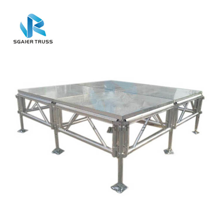 Swimming Pool Stage Equipment Transparent Acrylic Material For Wedding Shows