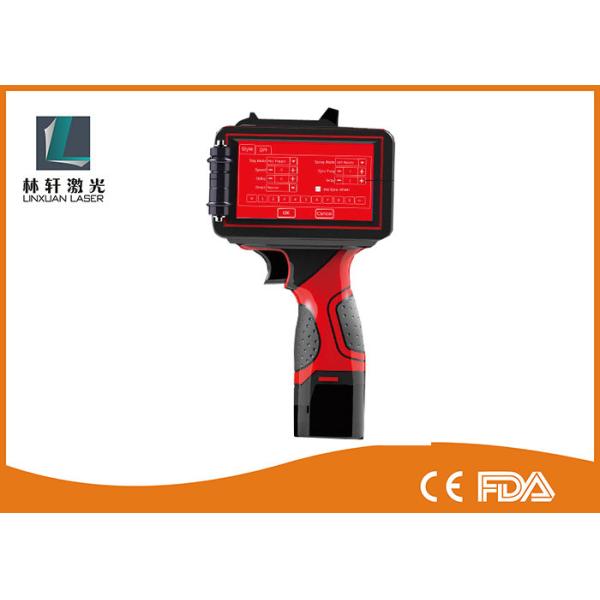 High Resolution Handheld Thermal Inkjet Printer Date Code , Time Frequenc ,