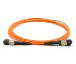 15 Meters 8 Cores Fiber Optic Jumper , Multi Mode MPO / MTP Fiber Optic Patch