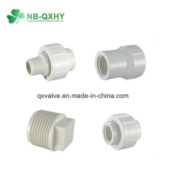 China Blue PVC Plastic Female Tee with Cross Connection Design factory