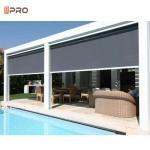 Garden Pergola Electric Roller Blinds Pvc Waterproof Sunscreen Outdoor Zip