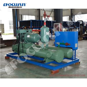 Transparent Block Ice Machine Brine Way Clean Crystal Ice Maker with R404A Refrigerant