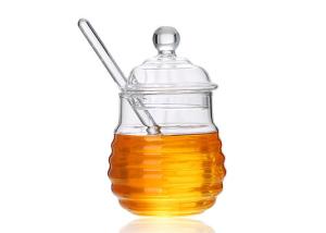 China Clear Honey Packaging Containers With Stir Bar Household Honey Bottle factory