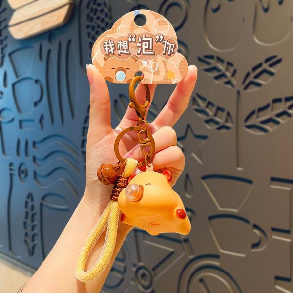 Vibrant Silicone Cartoon Keychain Tastless Tags for Personal and Office Goodie Bag Stuffer