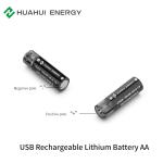 Cylindrical Portable USB Battery 1000 Times Cycle Life 1.5V