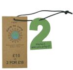 Custom Printed Brown Kraft Paper Swing Hang Tags Paper Price Tags Factory