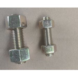 Bichromate Plated Threaded Stud Bolt Hex Nut Washer ASME A193