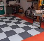 Anti Slip PVC Garage Floor Mat 498*498mm PVC Tile Garage Flooring