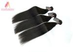 Natural Black Peruvian Human Hair / Straight Hair Bundles No Shedding