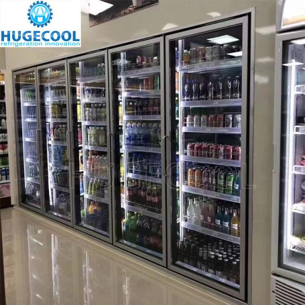 Aluminium Alloy Frame Glass Door Coolers for Walk-in Beer Caves and Liquor