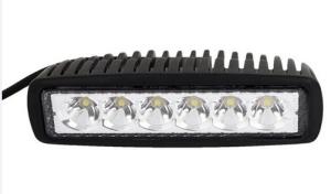 China 6 inch 18W Flood LED Work Light,Bar Black for Off-Road Jeep Fog Driving light with Flood/Spot Beam factory