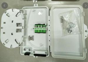 China ABS FTTH System Fiber Distribution Box With Key 4 Core 4 Port 205*135*40mm factory