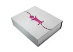 Classy Style Custom Printed Gift Boxes Silver Color Size 22 * 30 * 7CM