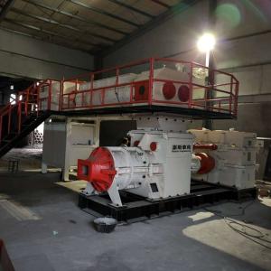 China CE ISO Certified Brick Plant Machine Double Stage Vaccum Extruder for Fired Clay Brick Production factory