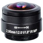 1/1.8" 2.95mm F2.0 5Megapixel M12x0.5/CS mount 178degree wide-angle lens