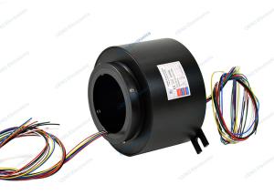 China ID 100mm Through Hole Slip Ring With IP65 Rotating Connector Electrical Swivel factory