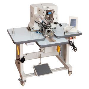 China Industrial Automatic Buttonhole Sewing Machine With Electronic Thread Clipper on sale