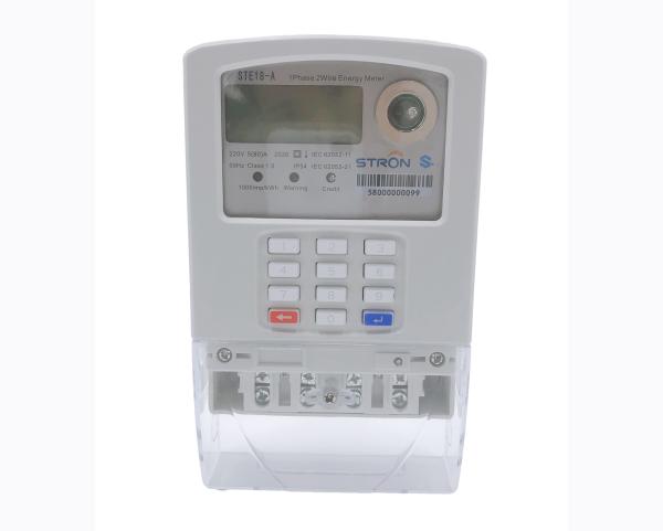 China Stron STS Standard Prepaid Keypad Single Phase Electricity Measurement Meter Hotsale factory