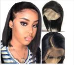 10 Inch Glueless Straight Full Lace Human Hair Wigs With Baby Hair Short