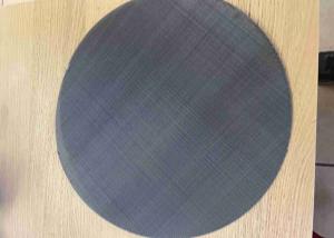 China Black 40 Micron Ss Mesh Filter Cloth Woven Round Shape Cut Edge Without Rims factory