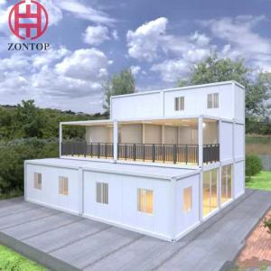 China Zontop 2 Story Modular Flat Pack Home Classroom Hospital Reception Hotel Container House Prefab House factory