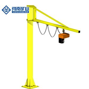 China 360 Degree Fixed Column Jib Crane Light Equipment 1T 2T factory