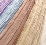 Lightweight 100-200gsm Crepe Suit Fabric Crinkle Woven Fabric Breathable