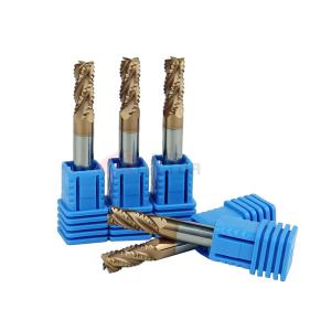 China 8mm 1/4&quot; 5/16 Roughing End Mills For Steel HRC55 factory