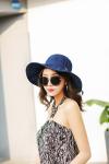 AK17593 fashion sunny beach foldable summer straw hats for womens in stock ,