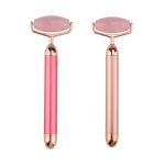 47mm Mini Waterproof Natural Face Jade Rollers Electric Vibration