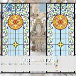 Colorful Stained Glass Decorative Glass Panels Exterior Wall Roof Church