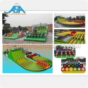 China Waterproof Inflatable Amusement Park / Giant Inflatable Obstacle Course factory