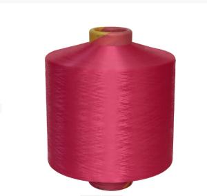China Colors 150D/48F NIM DTY Polyester Yarn For Fabric factory
