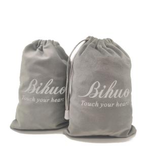 China Cotton / Satin Drawstring Gift Pouch , 15x20cm Drawstring Dust Bag factory