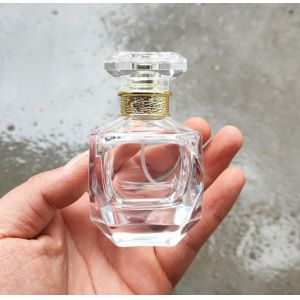 Cosmetic Silver 50ml Crimp Spray Pump Perfume Spray Bottle OEM