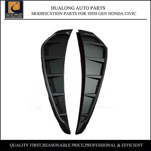 China Matte Black Plastic Side Fender Vent Cover for 10th Gen Honda Civic 2016 2017 factory